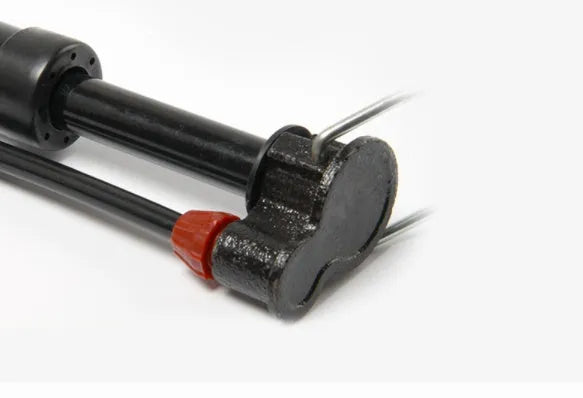 Black high pressure air cylinder for motorcycle and bicycle tyre inflation