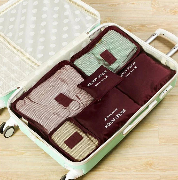 Premium waterproof travel packing cubes in various colors for organized packing and storage