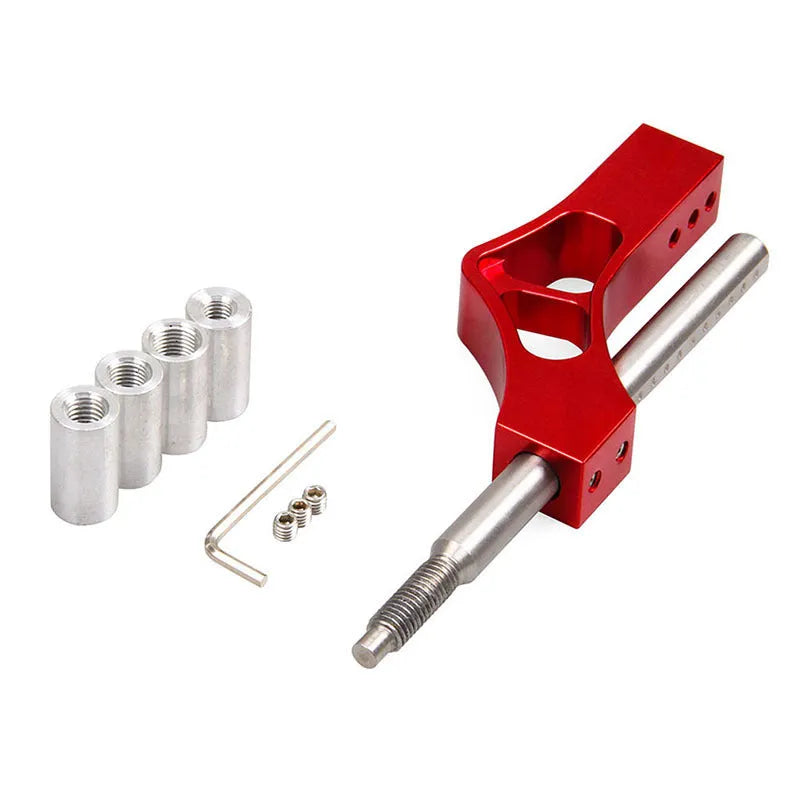 Adjustable gear lever car modification accessory in aluminium alloy and stainless steel on a dark background