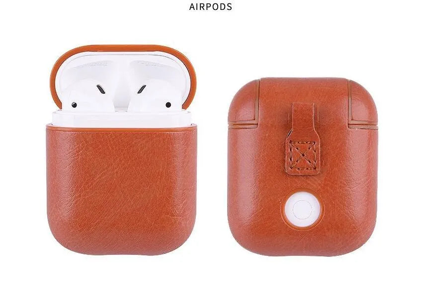 Genuine leather AirPods charging case cover in four colour options