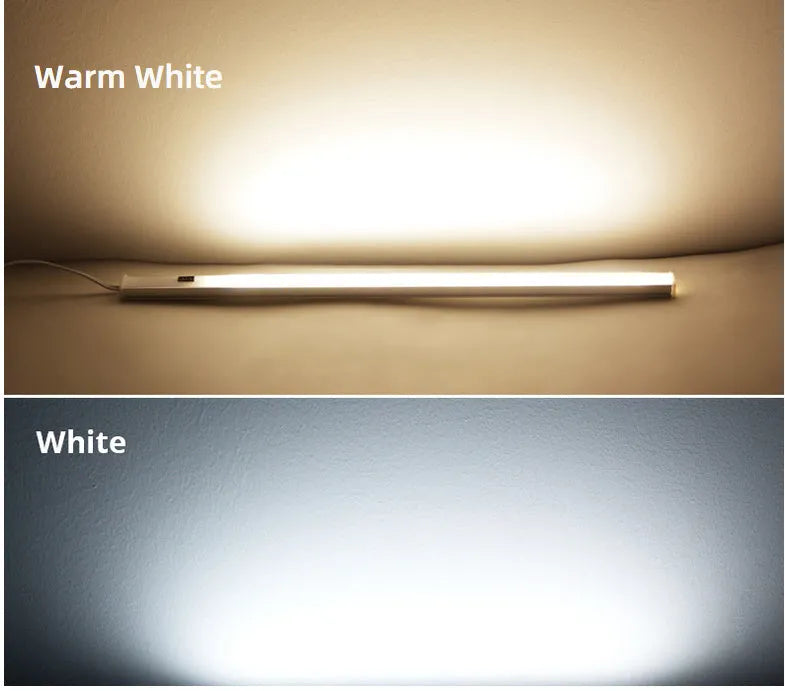 Aluminium profile LED strip bar light for cabinet or bookcase in 30cm 40cm or 50cm lengths.