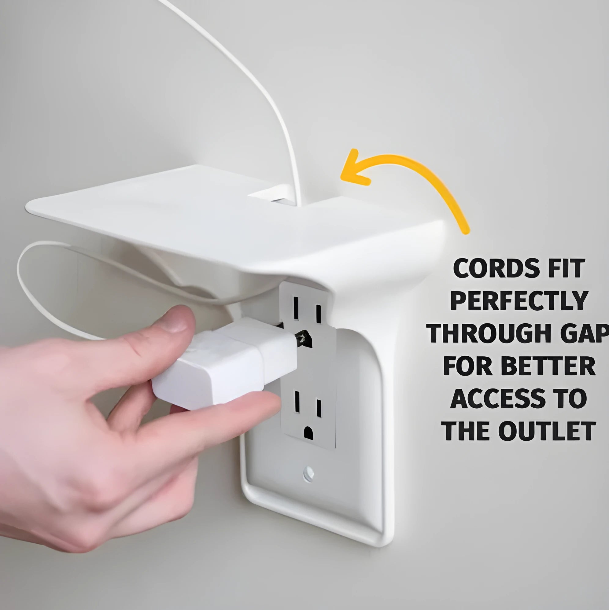 White plastic PP socket rack for organising drill tools on a workbench