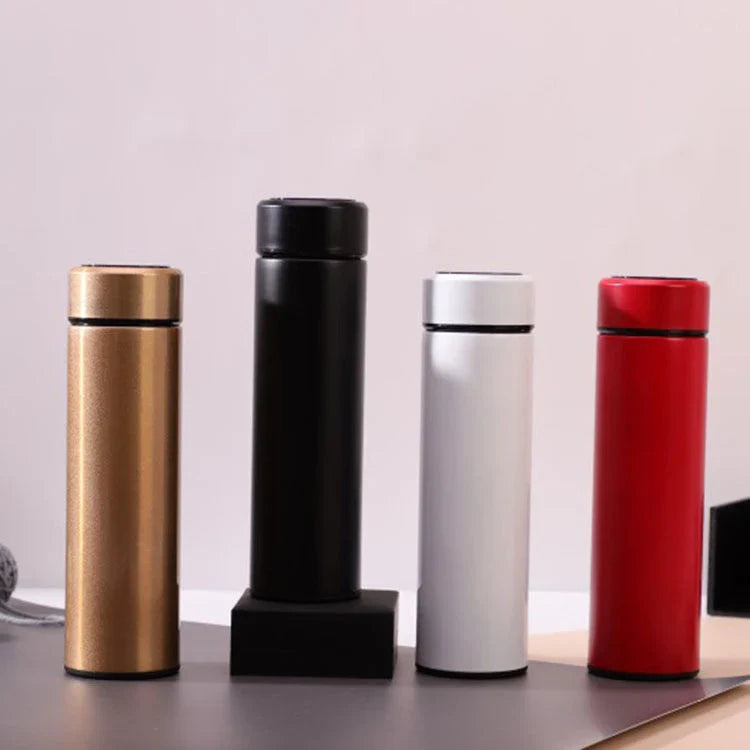 Stainless Steel Vacuum Flask with LED Temperature Display - Premium Hydration Companion for Active Lifestyles