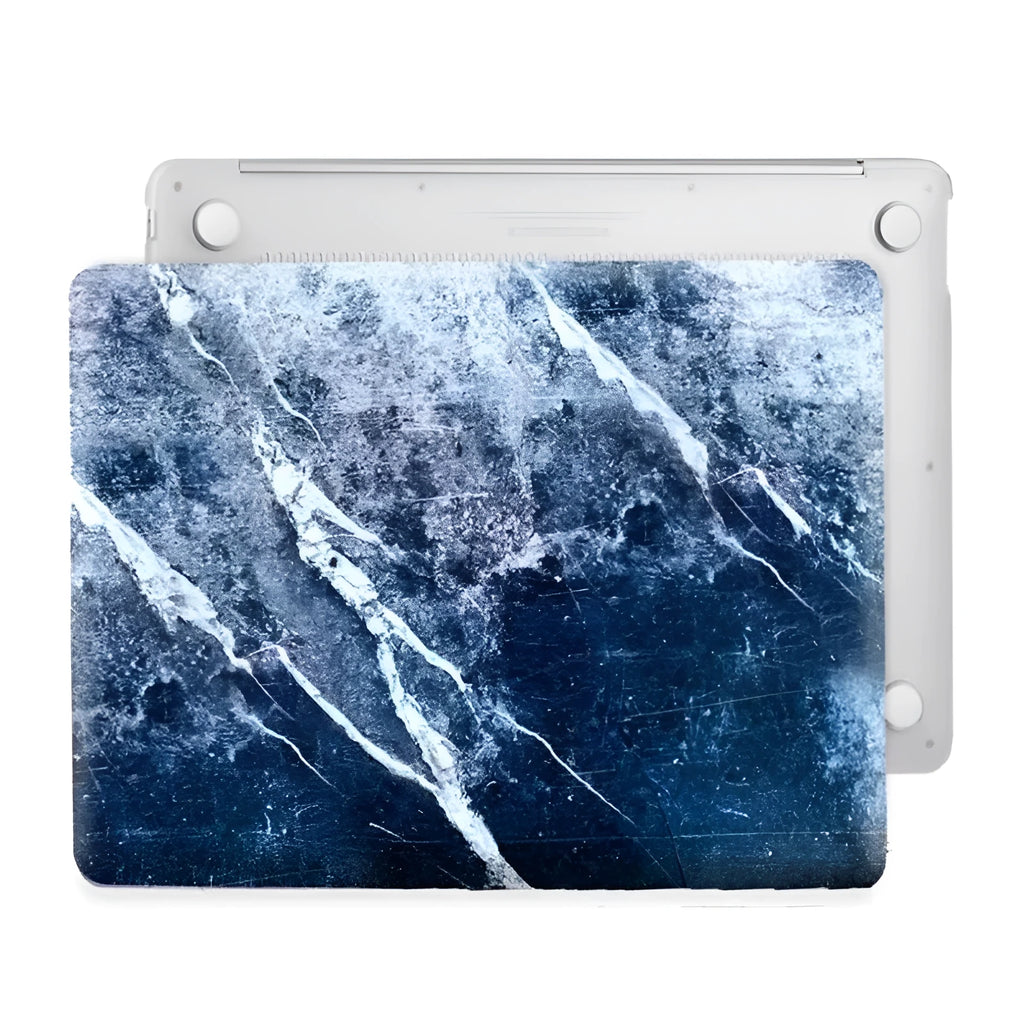 PC marble pattern protective laptop sleeve for MacBook Air and Pro models, 13 and 15 inch