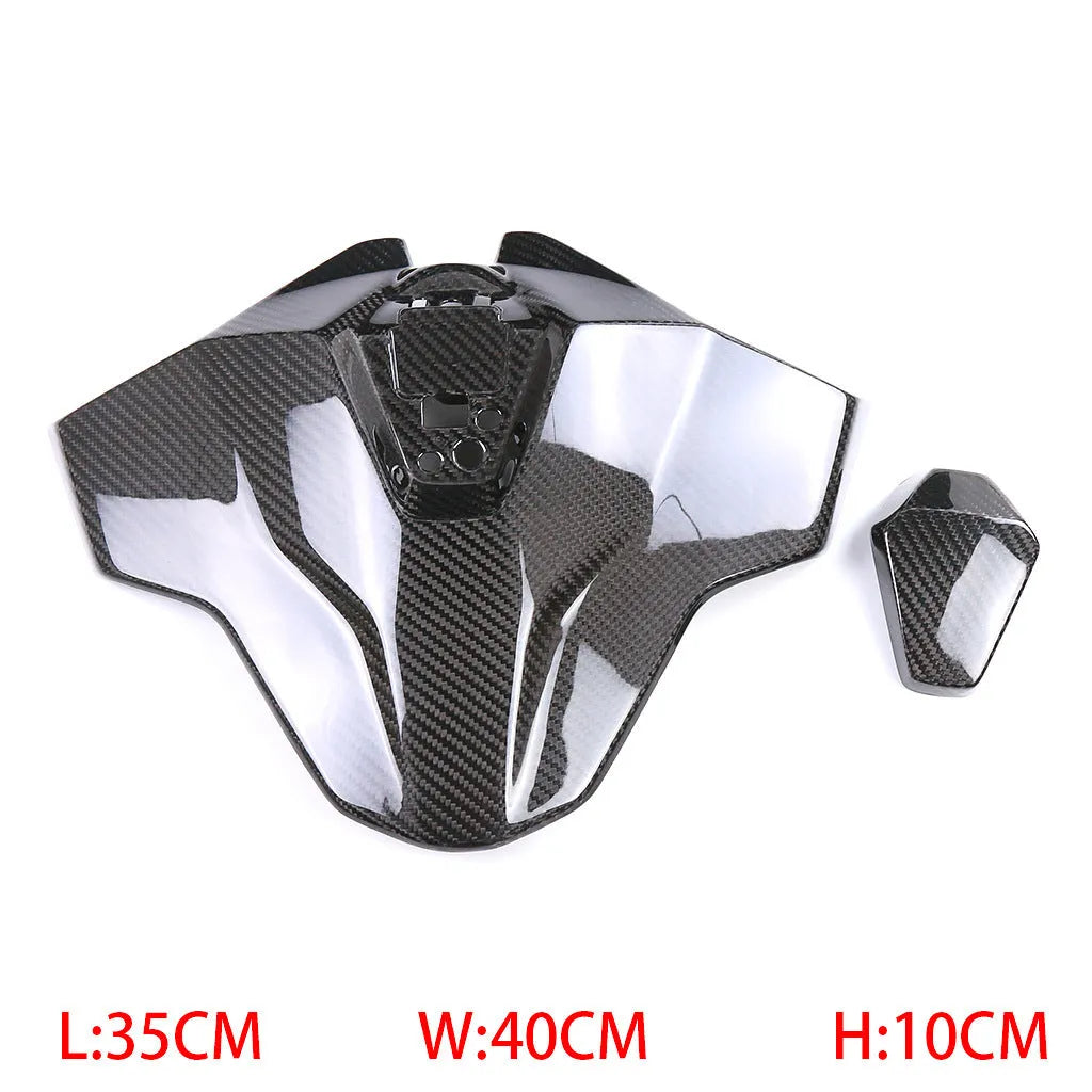 Carbon fibre rear hump tail seat cover for BMW S1000RR M1000RR, twill light finish, 35x40x10cm