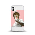 Painted floral TPU soft shell phone case for Apple iPhone with slim back cover design