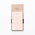 Schedule planning notes notebook with 50 sheets in pink or red colours showing 10x6cm format