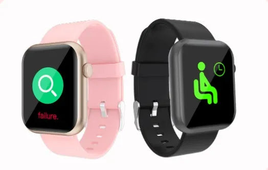 R3L full touch smart watch 1.3 inch IPS colour screen, black silicone wristband