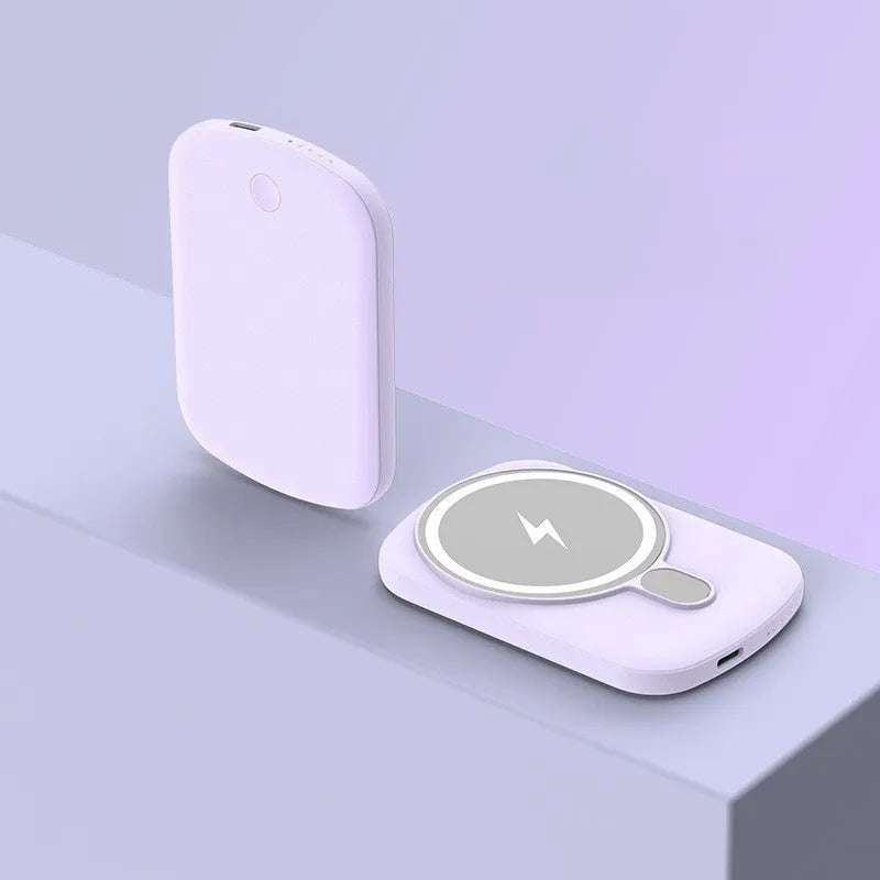 Magsafe magnetic wireless power bank in multiple colours with capacity options