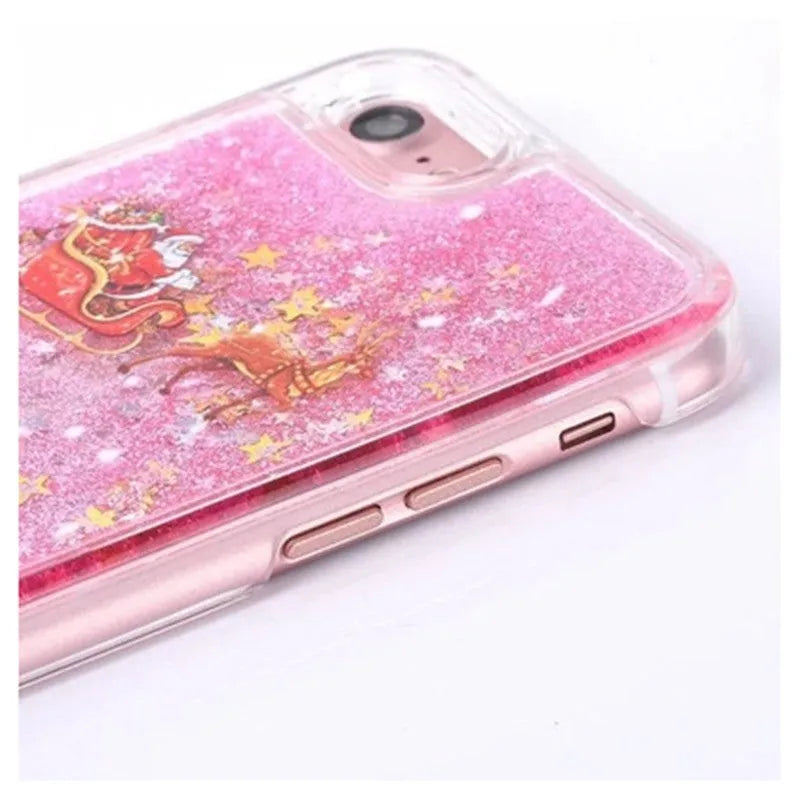 Christmas phone case for iPhone and Samsung in multiple colours including black and gold