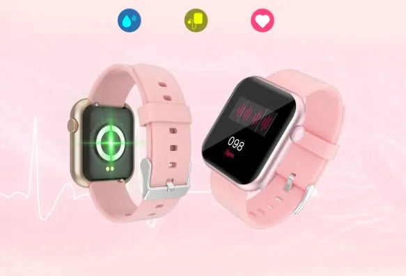 R3L full touch smart watch 1.3 inch IPS colour screen, black silicone wristband