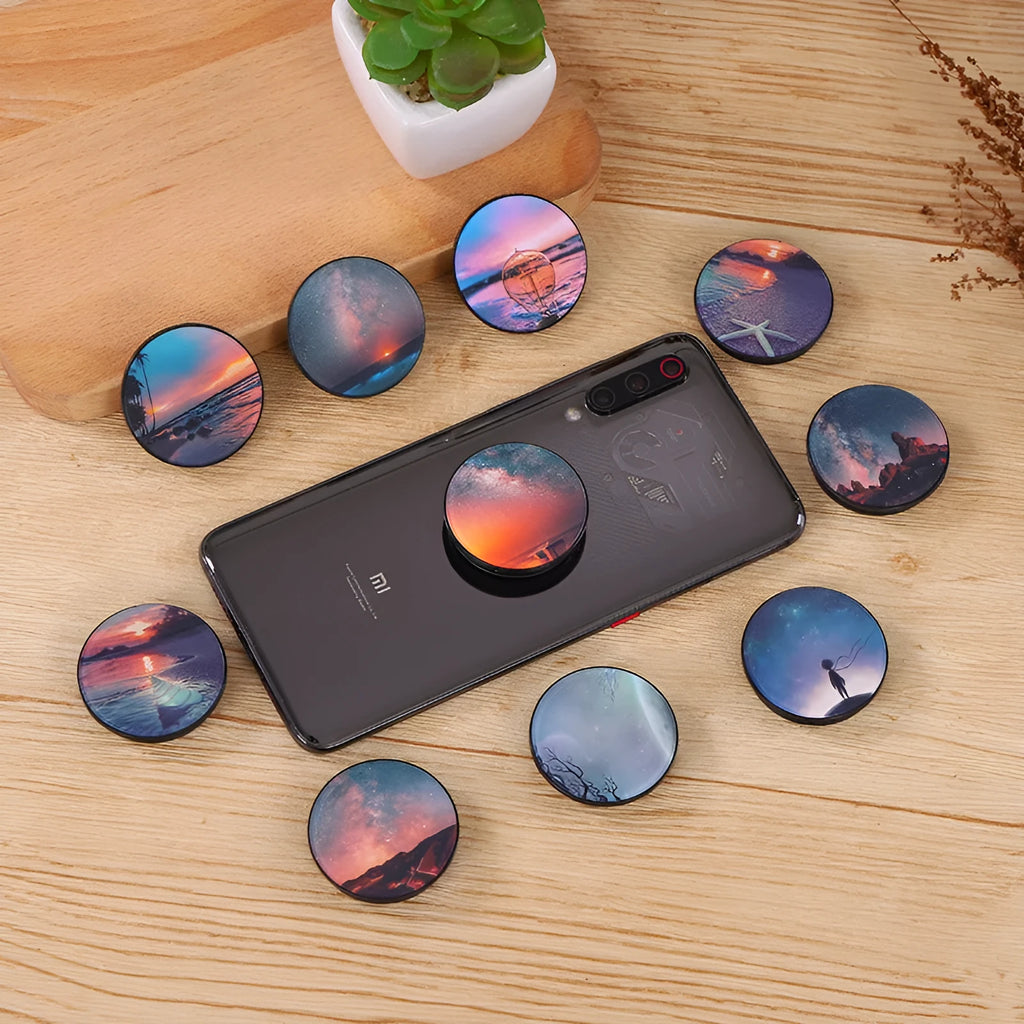 Lazy Acrylic Airbag Mobile Phone Holder with 4cm diameter base in colour option Z13