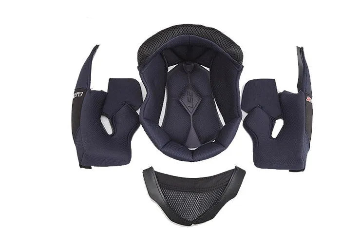 Motorcycle Crew full face helmet in ABS material, side view showing full chin coverage, available in multiple colours