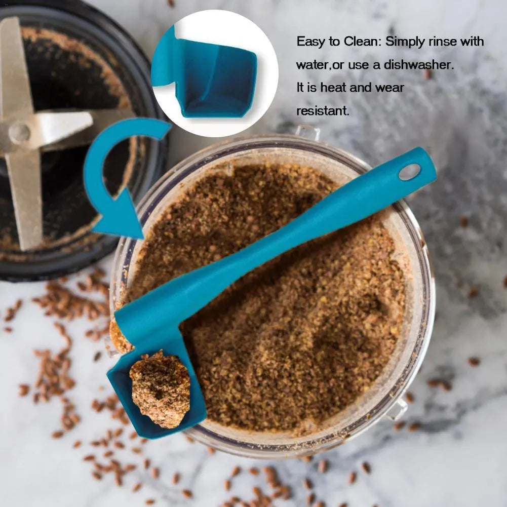 Rotary scraper for Thermomix TM6 TM5 TM31 made from food-grade PP, 22.5 cm long, blue colour