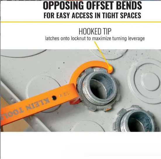 Three magnetic crescent wrenches with orange, grey and black handles showing suction and locking features