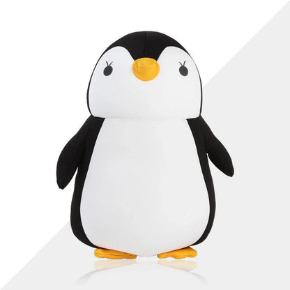 Plush penguin-shaped neck pillow with soft, cozy material for comfort and support