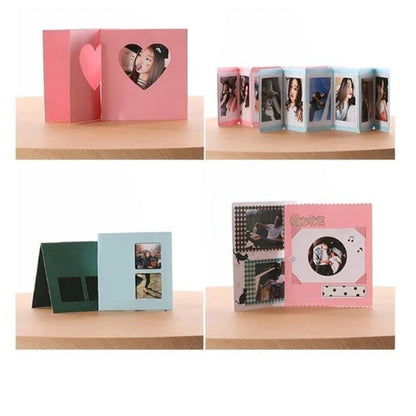 Elegant gift box photo album with sleek design and adhesive pages for preserving special memories