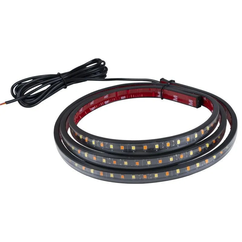 White yellow vehicle pedal streamer lights in 150cm and 180cm lengths with IP68 rating