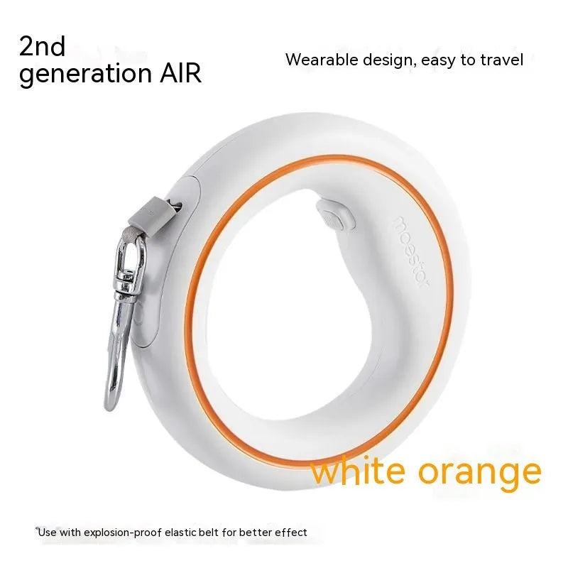 Cute Dog automatic retractable dog leash 3m acrylic handle hand holding rope, black and orange colour option