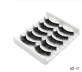 Handmade chemical fibre false eyelashes in thick style with plastic cotton stalk mixed 3D specifications