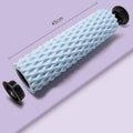 Fishbone foam massage roller in ocean blue, deep sea grey, coral orange or pink, 30x10cm or 33x14cm, EVA and PVC yoga pillar.