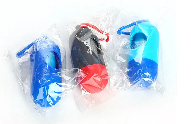Six different coloured pet trash bags for dog waste cleanup measuring 22.5x30cm