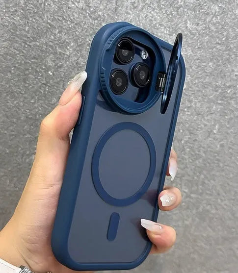 Acrylic anti-fall phone case with lens film bracket and hand rope for iPhone