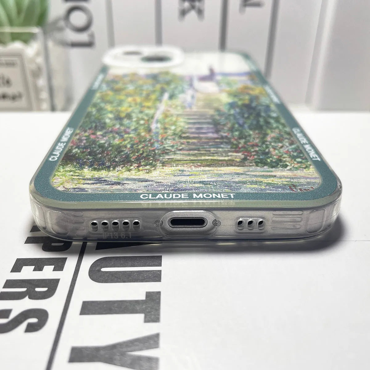 Creative oil painting anti drop phone case for iPhone, fall prevention design, five colour options available