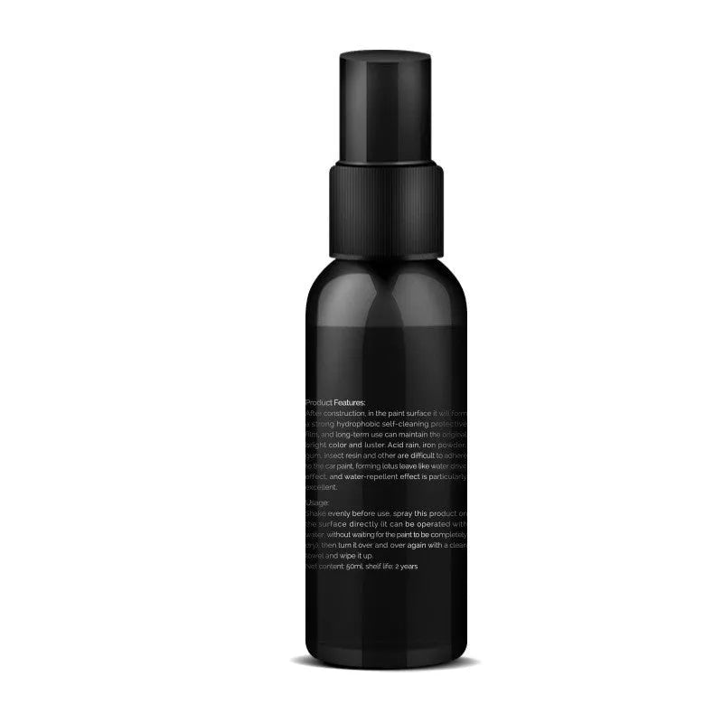 50ml black car coating spray nano crystal maintenance agent for painted car paint surfaces with wipe-on towel application