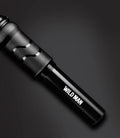 WILD MAN portable mini bike pump in Black or Silver, 158mm stored length, approximately 100PSI, Presta and Schrader valve switch