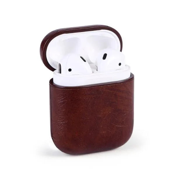 Genuine leather AirPods charging case cover in four colour options