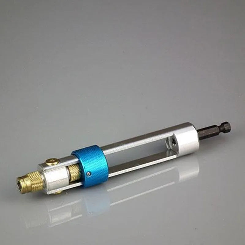 Half Time Drill adapter tool with swivel head and set of 18 drill bits including Phillips, flathead, and countersink sizes