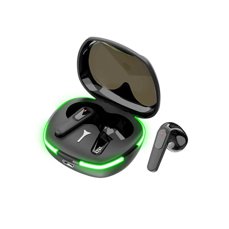 Black matte Bluetooth sports headset with charging cabin for outdoor running and mountaineering