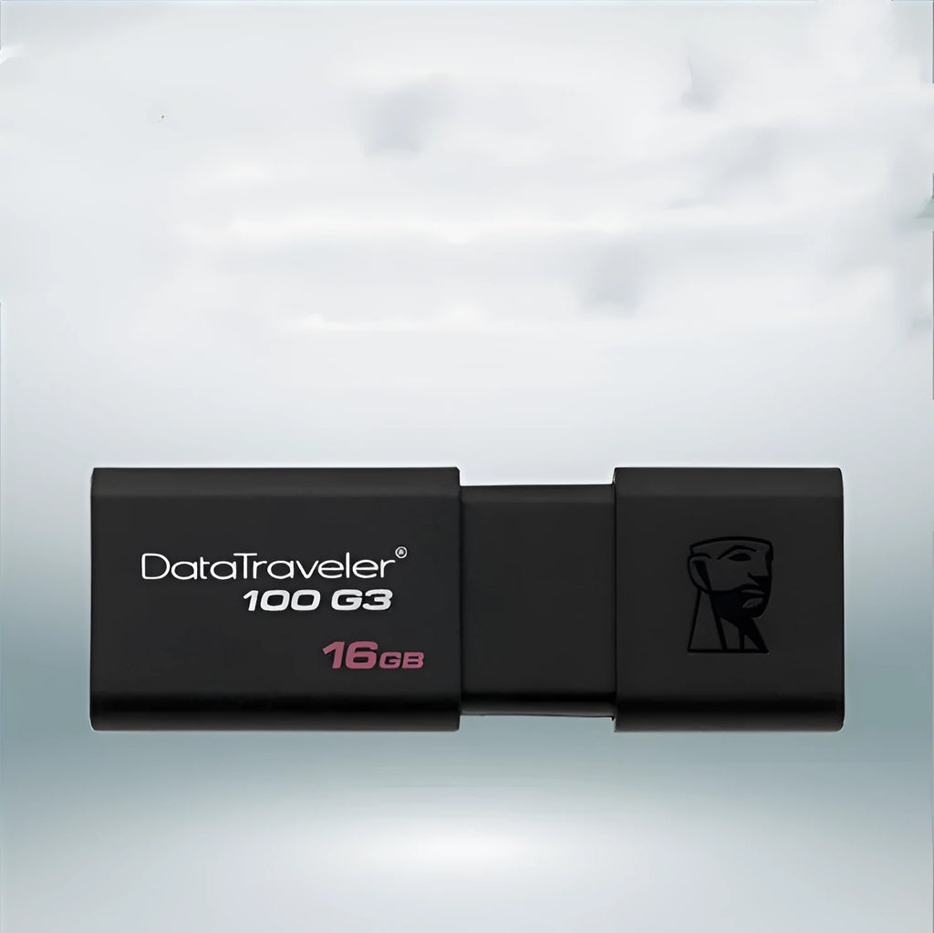 Black USB flash drive with sliding cover for dual-use between phone and computer