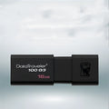 Black USB flash drive with sliding cover for dual-use between phone and computer