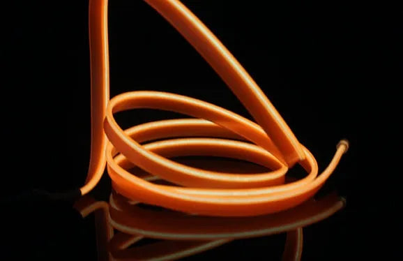 Flexible water-resistant LED strip light with 360° illumination, 1m length, 10 colour options