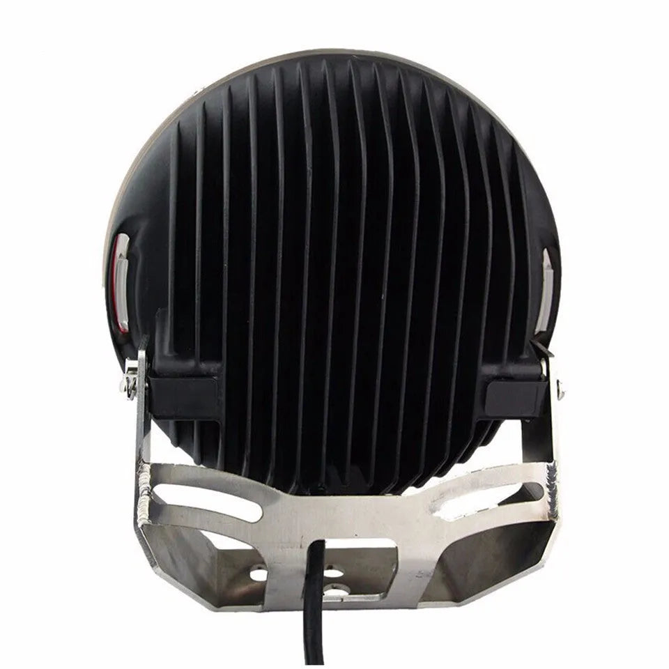 Front spotlight LED fog light 220mm alloy die-cast black with 30° beam