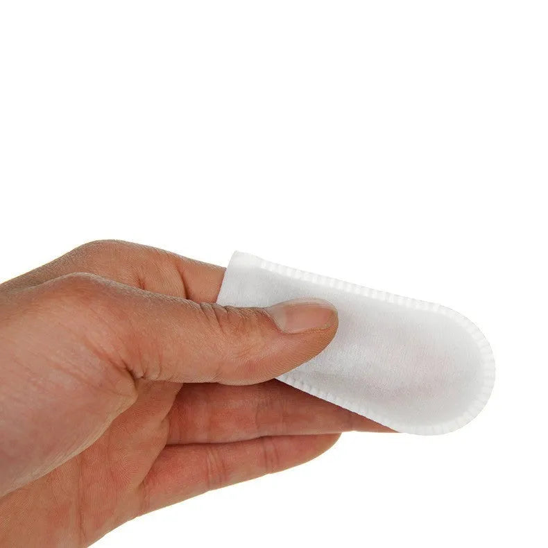 Pet cleaning wipes pack with finger sleeve design in compact bottle for oral, eye, and ear care