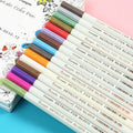 Colour black card album colour metal pen set with plastic shell and multiple colour configurations for office stationery