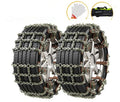 Steel car tyre anti-skid chain strips for snow emergency use, fitting sedan and SUV tyres 165-265mm width