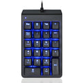 MOTOSPEED K22 22-key mechanical numeric keypad with red switches and adjustable LED backlight, wired USB connection