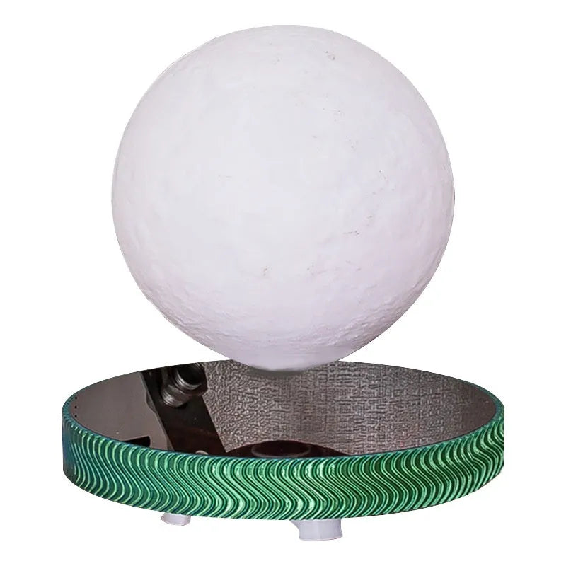 Magnetic suspension moon lamp with 3D-printed levitating design in modern style