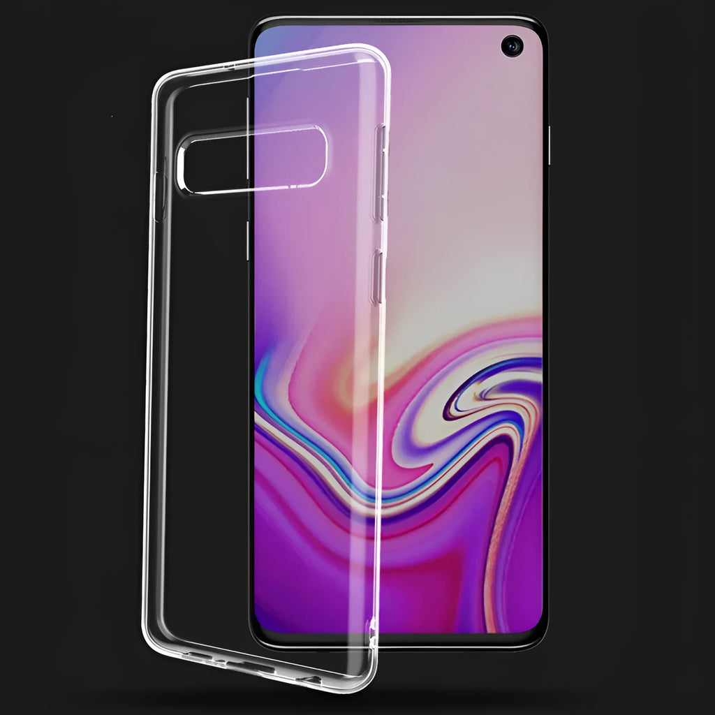 Transparent TPU protective case for Samsung S10, S10e and S10 Plus mobile phones