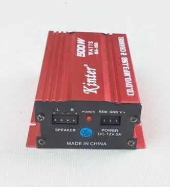 HY-400 car MP3 amplifier with USB, SD/MMC, FM radio, compact 15.50 x 8.50 x 4.00 cm