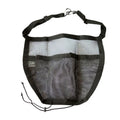 Black nylon mesh car storage hanging bag 25 x 16.5 x 3.8cm for travel organisation