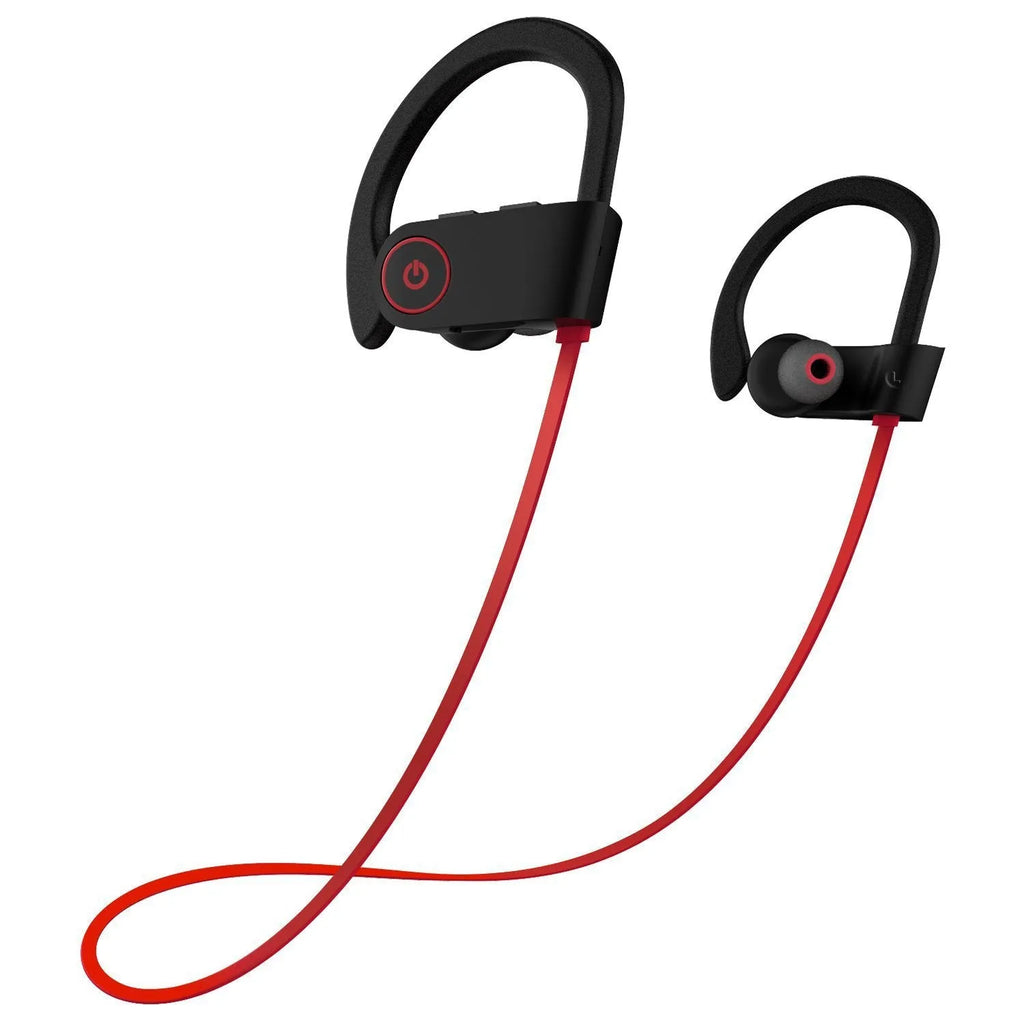 U8 noise reduction 5.0 Bluetooth sports headset in black with charging box, 19g, 52cm cord