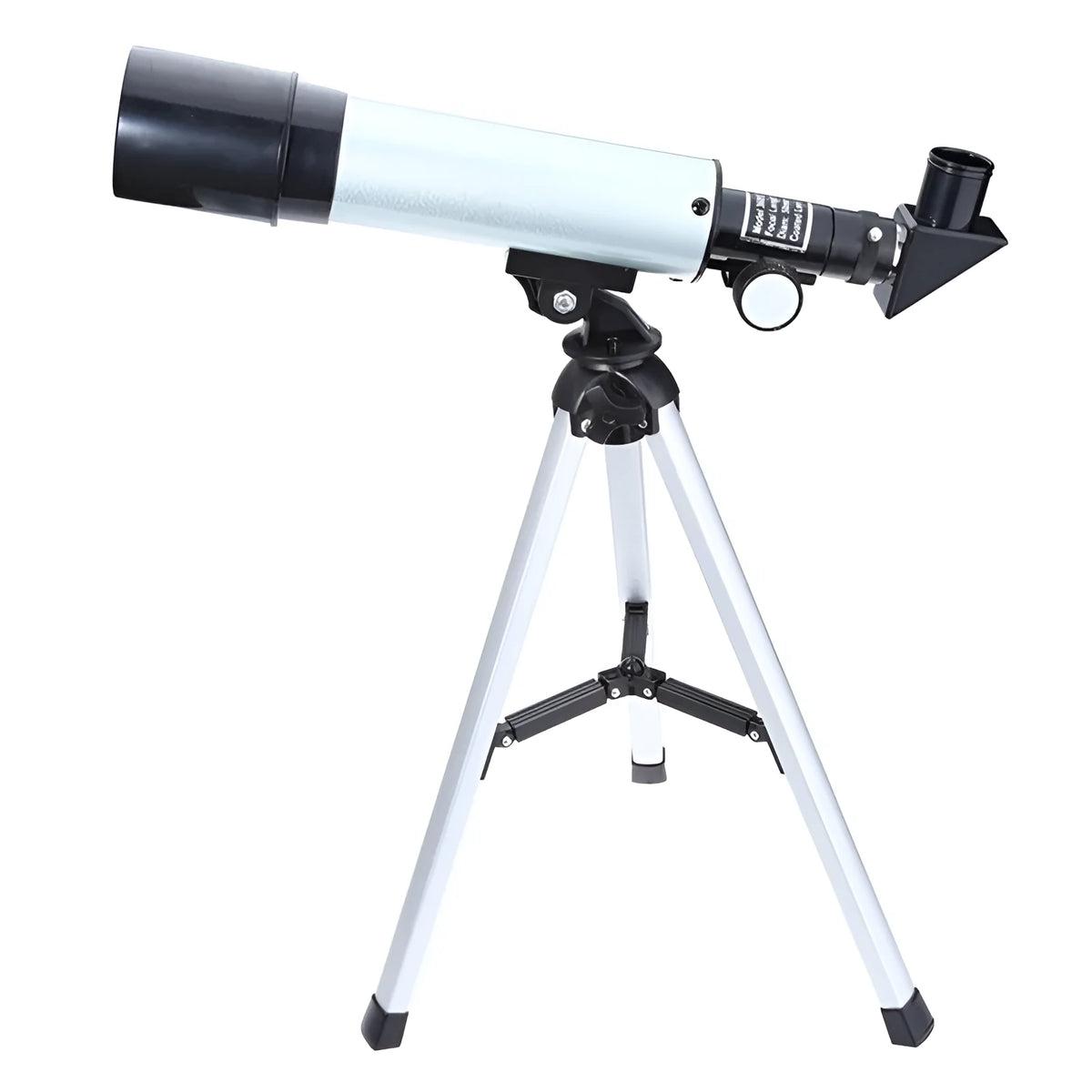 Outdoor monocular space telescope with optical glass lens, 50mm aperture, 360mm focal length, H20mm and H6mm eyepieces, and 34cm tripod