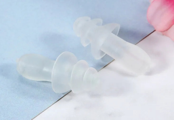 Silicone noise reduction waterproof earplugs in multiple colours, boxed, for sleep and swimming