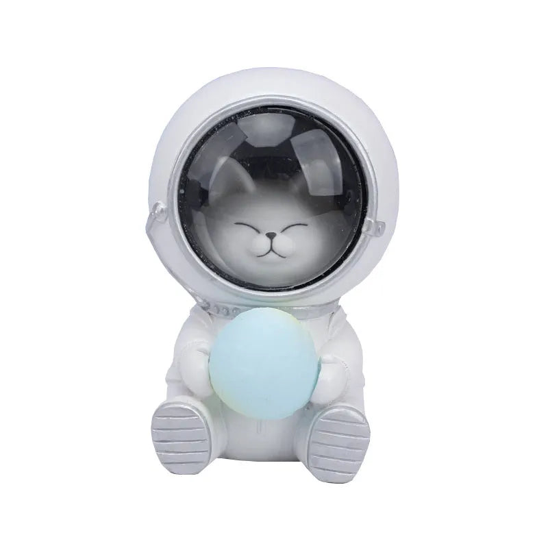 Animal-themed resin night light projecting starry sky lighting effect on surface