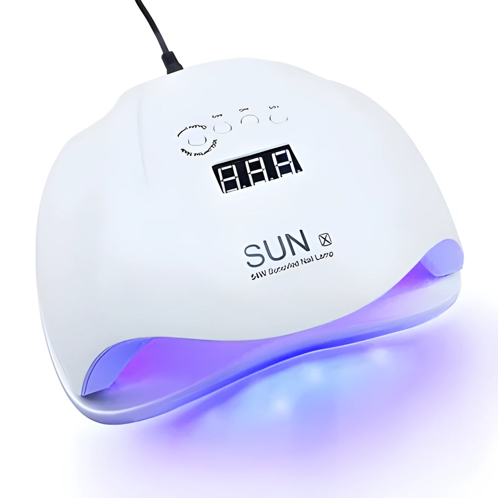 54W nail lamp dryer with EU or US plug and 100-240V universal voltage for gel polish curing